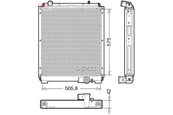 Su Radyatörü  DENSO DRM45052