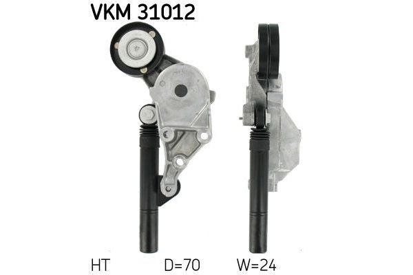 Vantilatör Kayış Gergi Rulmanı  Audi A3 (8L)(09.1996->)  SKF VKM 31012