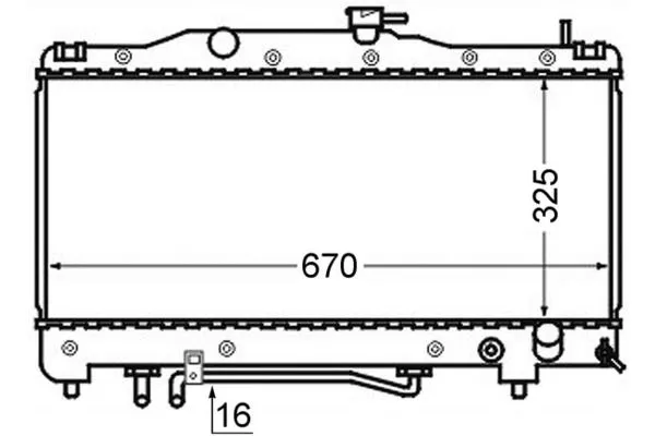 Su Radyatörü  Audi A6 Avant (4B5)(06.2001->)  MAHLE CR 746 000S