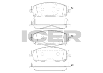 Fren Disk Balata Ön ZEGEN ZEG1962-00  410601512R D10605MT0B D1060 5MT0B D10605MT2B 5MT2B D10606TA0A 6TA0A 13408579 42518441 133192294 13404405 13411380 13411383 20918873 42793718 542039 0542039 542040 0542040 13300867 13319293 13319294 13473427 13473428 1605140 1605168 1605176 1605180 1605262 1605294 1605296 95516192 95530021 95530022