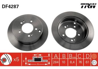 Fren Disk Ayna Ön Sağ ve Sol MAGNETI MARELLI 360704011200  584112Y300 58411-2Y300 584113A300 58411-3A300