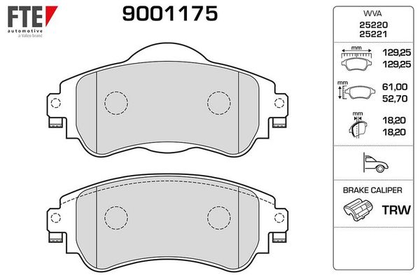 Fren Disk Balata Ön FTE 9001175