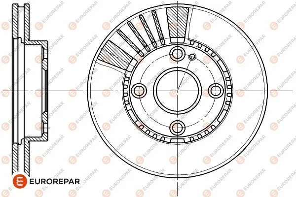 Fren Disk Ayna Ön Sağ ve Sol Mazda 323 C/F/S Sedan (BA)(04.1994->)  EUROREPAR 1642755980