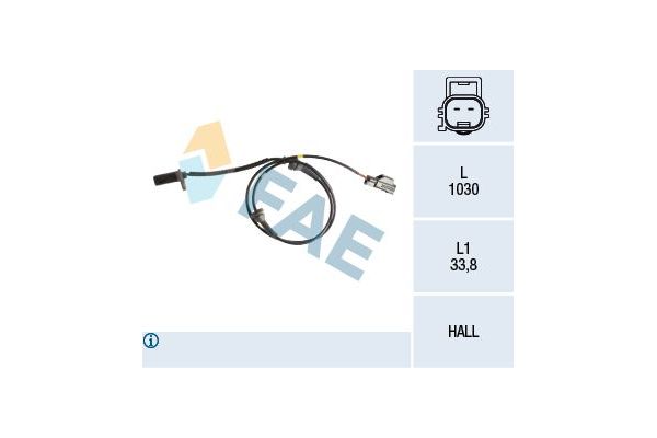 Abs Sensörü Ön Sol FAE 78187