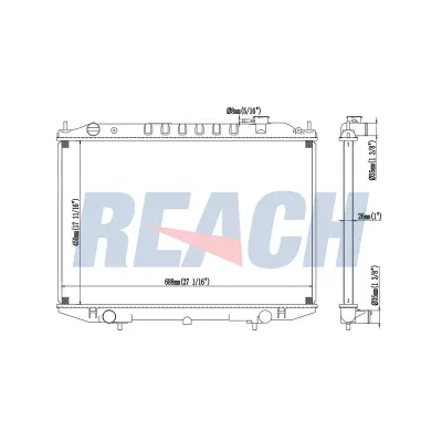 Su Radyatörü  Nissan Pickup (D22)(02.1998->)  BSG 63-520-032