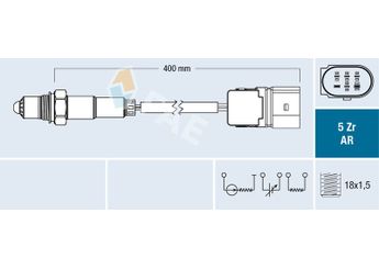 Oksijen (Lambda) Sensörü  FAE 75020  11787512975 11787512976 11 78 7 512 976 11 78 7 512 975 751297503 7 512 975 03 751297603 7 512 976 03 7512975