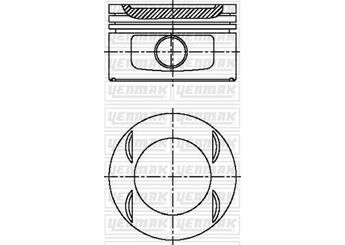 Piston (86.00MM-STD)  MAHLE 039 PI 00065 100  62881 062881