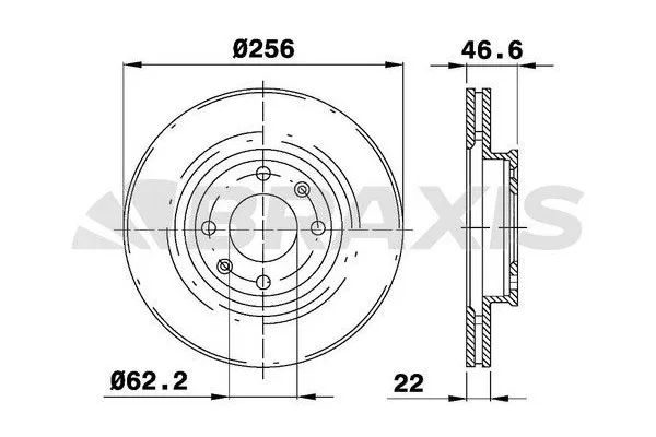 Fren Disk Ayna Ön Sağ ve Sol Kia Rio (JB)(2005->)  BRAXIS AE0247