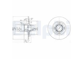 Fren Disk Ayna Arka Sağ ve Sol DELPHI BG3360  7700805006 7700 805 006 7701204302 7701 204 302