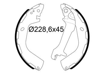 Fren Pabuçlu Balata Arka VALEO 564290  583052EA00 58305-2EA00