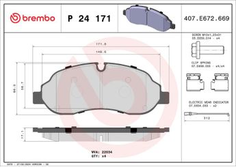 Fren Disk Balata Ön BREMBO P 24 171  BK312K021AA 1824121 1829400 1840479 2005967 2005987 2006026 2006028 2325323 2391870 2511669 2511705 BK2Z2001C BK2Z2001D BK312K021AB BK312K021AC BK312K021AD BK312K021AE BK312K021AF BK3Z2001A BK3Z2001E BK3Z2001F CK4Z2001A CK4Z2001B JK2Z2001A JK2Z2001B JK2Z2001C KTJK212K021GB MEBK2J2K021BA MEBK3J2K021AA GK292K021AB