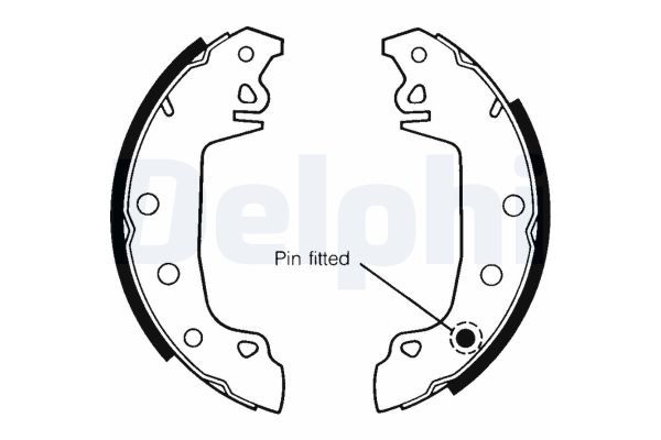 Fren Pabuçlu Balata Arka Peugeot 305 (11.1977->)  DELPHI LS1142