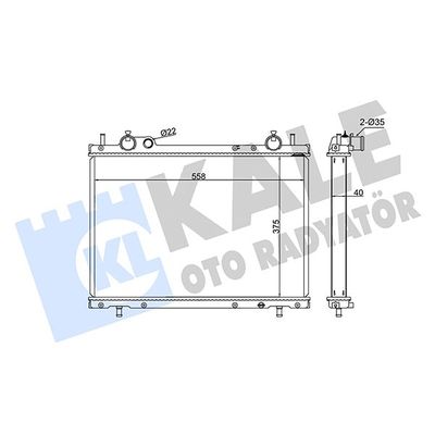 Su Radyatörü  Fiat Marea (185) Weekend (12.2001->)  KALE 368400