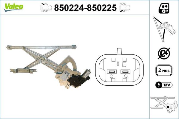 Cam Krikosu Arka Sol VALEO 850224