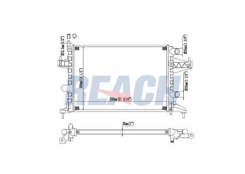 Su Radyatörü  MGA 80769  1300236 1300250 1300334 24445161 25555161 9196686 9201955 93173379 95513834 09201955