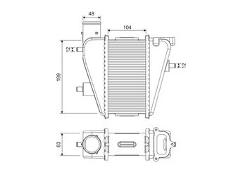 Turbo Radyatörü  VALEO 818373  19710 19710RSRE01 19710-RSR-E01