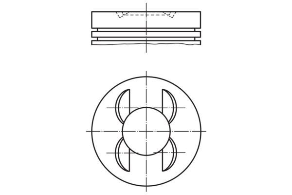 Piston (89.90MM-STD)   MAHLE 001 13 00
