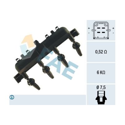 Ateşleme Bobini  Peugeot 206 SW (08.2002->)  MANDO MMI030224