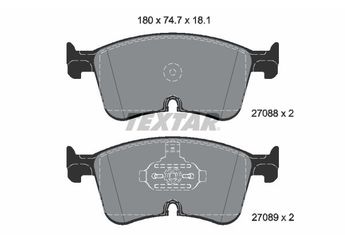 Fren Disk Balata Ön TEXTAR 2708801  5WA698151AK