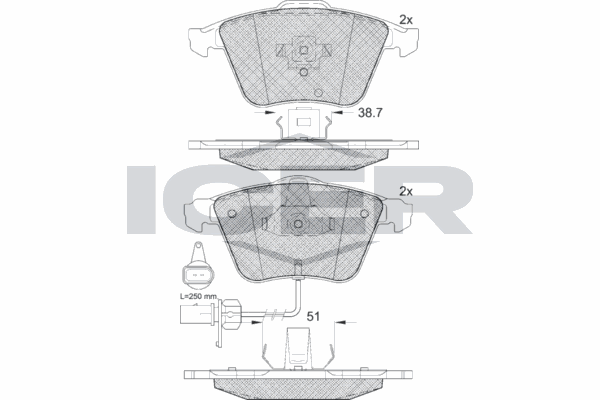 Fren Disk Balata Ön Audi S4 Cabriolet (8H)(02.2004->)  KALE BALATA 23763 203 05 MSH KD11