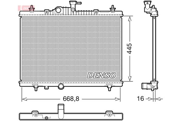 Su Radyatörü  DENSO DRM23118