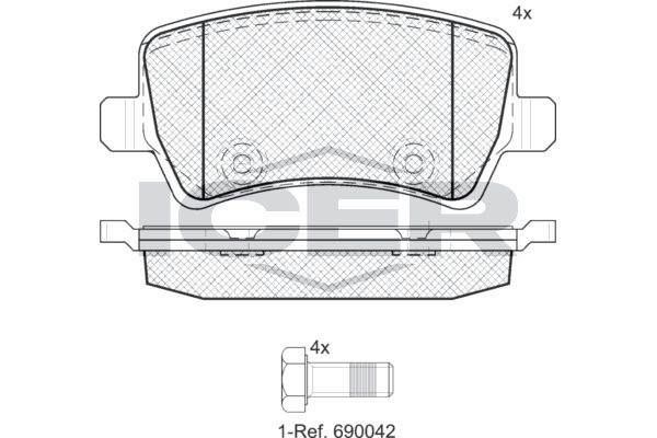 Fren Disk Balata Arka Land Rover Freelander 2 (LN)(01.2007->)  FEBI BILSTEIN 16625