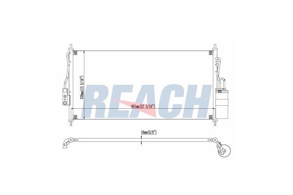 Klima Radyatörü  MAHER 10863