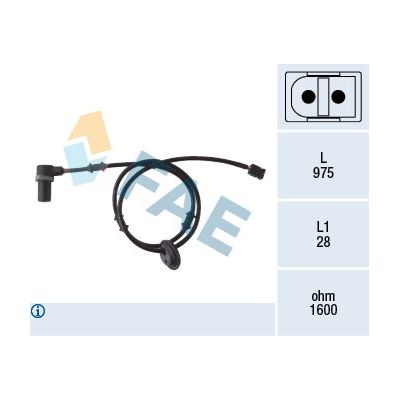Abs Sensörü Arka Sol Mercedes E -Serisi S.Wagon (BM 210)(09.1997->)  FAE 78053
