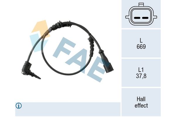 Abs Sensörü Ön Sağ veya Sol Renault Talisman (11.2015->)  RENAULT ORJINAL 479103473R