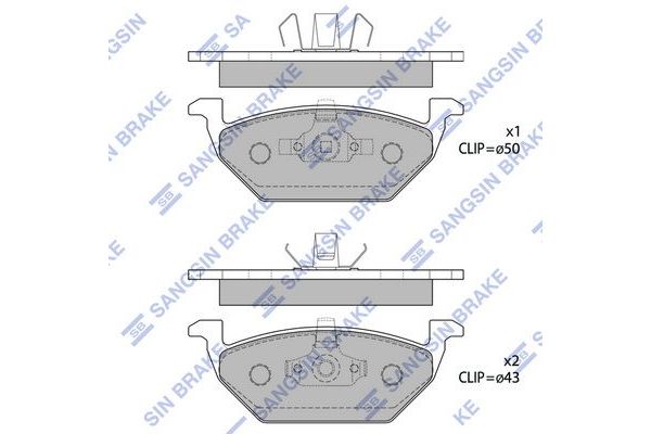 Fren Disk Balata Ön Volkswagen Fox (5Z1)(04.2005->2011)  SANGSIN SP1701