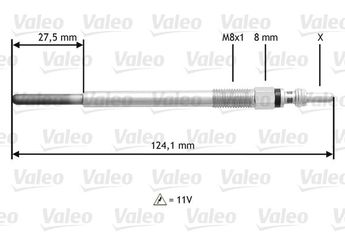Isıtma Bujisi  VALEO 345138  2S6Q6M090BB 5960F9 5906079 596079 5960-79 5960-F9 596078 9650100080 1447128 2S6Q6M990BB 2S6Q-6M990-BB 5960-78
