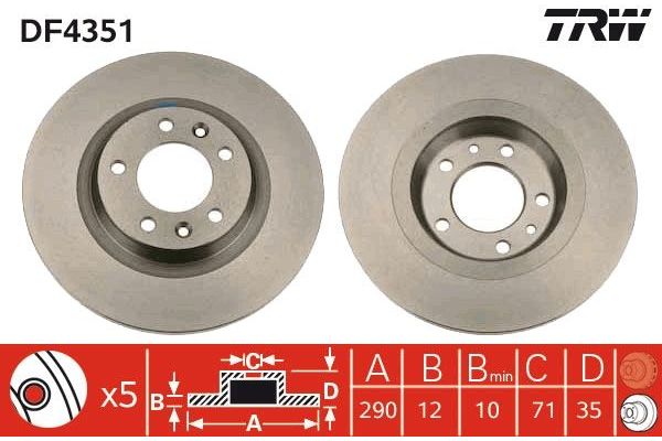 Fren Disk Ayna Arka Sağ ve Sol Peugeot RCZ (04.2010->)  EUROREPAR 1618861880