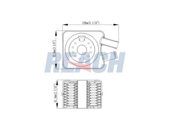 Motor Yağ Soğutucu  FITPART FIT04010043W  28117021B 28117021K 28117021L 028.117.021 B 028.117.021 K 028.117.021 L 1250893 3M216A642AA 3M21 6A642 AA MN980422 1590950 1691384 6M216A642AA 6M216A642BA