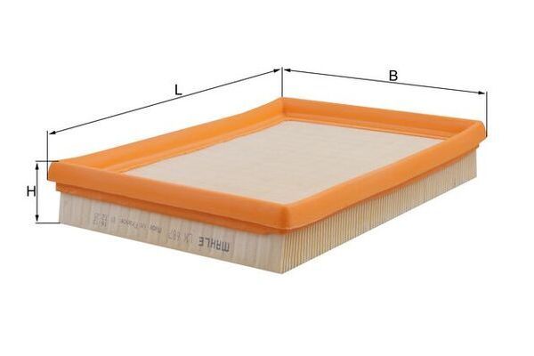 Hava Filtresi  Ford Fiesta Courier (DX)(2000->)  MAHLE LX 687