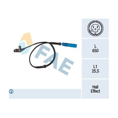 Abs Sensörü Ön Sağ veya Sol FAE 78340