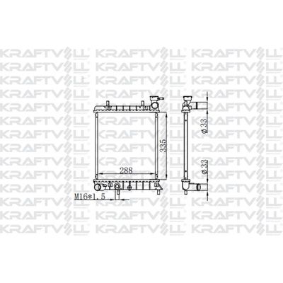 Su Radyatörü  Hyundai Accent (LC)(2000->)  KRAFTVOLL 08040037