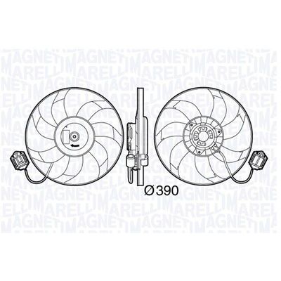 Radyatör Fan ve Motoru  OPEL ORJINAL 13335062