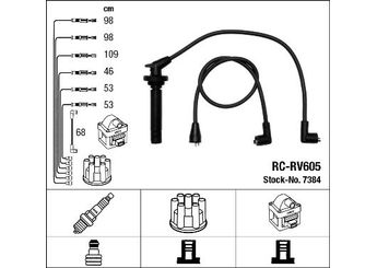 Buji Kablosu  NGK 7384  GHT258 GHT 258