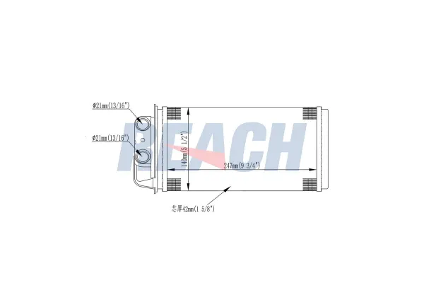 Kalorifer Radyatörü  MOTORTEC TMP0226