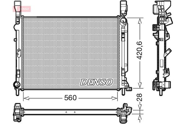 Su Radyatörü  DENSO DRM23036