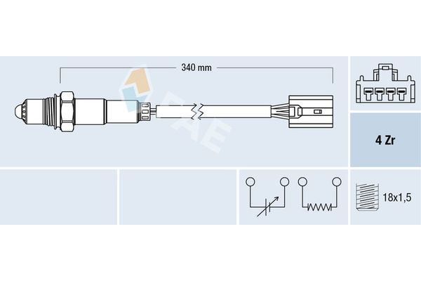 Oksijen (Lambda) Sensörü  FAE 77388