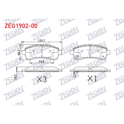 Fren Disk Balata Ön ZEGEN ZEG1902-00