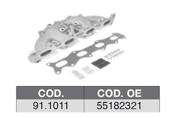 Egzoz Manifold  Lancia Lybra S.Wagon (1999->)  FIAT ORJINAL 55182321