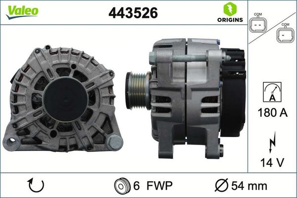 Alternatör  VALEO 443526