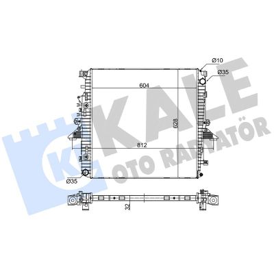 Su Radyatörü  Land Rover Range Rover Sport (01.2005->)  KALE 350200