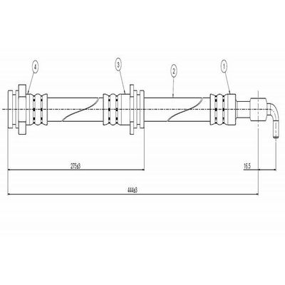 Fren Hortumu Ön Sağ veya Sol CAVO C800 465A