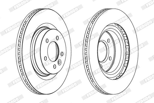 Fren Disk Ayna Ön Sağ ve Sol Land Rover Range Rover Sport (01.2005->)  FERODO DDF1432