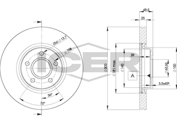 Fren Disk Ayna Ön Sağ ve Sol WALBURG WBD1063  1223664 1223666 1253964 1253965 1323560 1373370 1469083 1500152 1501059 1520297 1797226 1825134 1829606 DV611125CA DV611125DA DV611125EA 3M512C375BA 3M512C375BB 3M512C375BC 3M512C375BD 3M512C375B1D 3M512C375EA 3M512C375EB 7M511125BA 7M511125BB 274510 274510S1 30666801 31262719 31262719S1 31341643 31362412 31381375 31400817 31400937 31400941 31471749 31471819 31471834 1 223 664 1 223 666 1 253 964 1 253 965 1 323 560 1 373 370 1 469 083 1 500 152 1 501 059 1 520 297 2 745 10 3 126 271 9