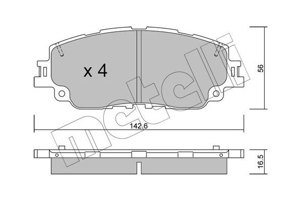 Fren Disk Balata Ön METELLI 22-1227-0