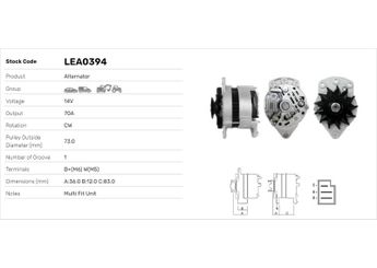 Alternatör  LUCAS ELEKTRIK LEA0394  LEA0394